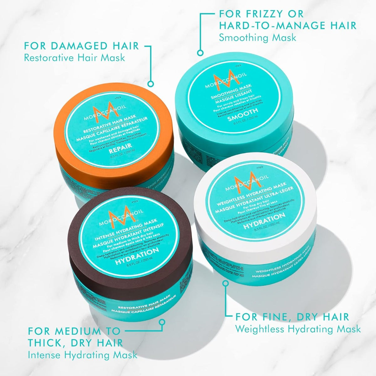 Moroccanoil Smoothing Hair Mask, 250ml (Exp 06/27)