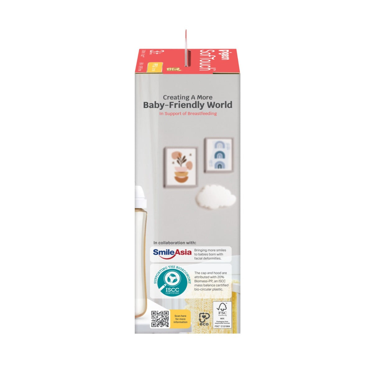 Pigeon SofTouch™ BPP Nursing Bottle PPSU, 240ml (3 Designs)