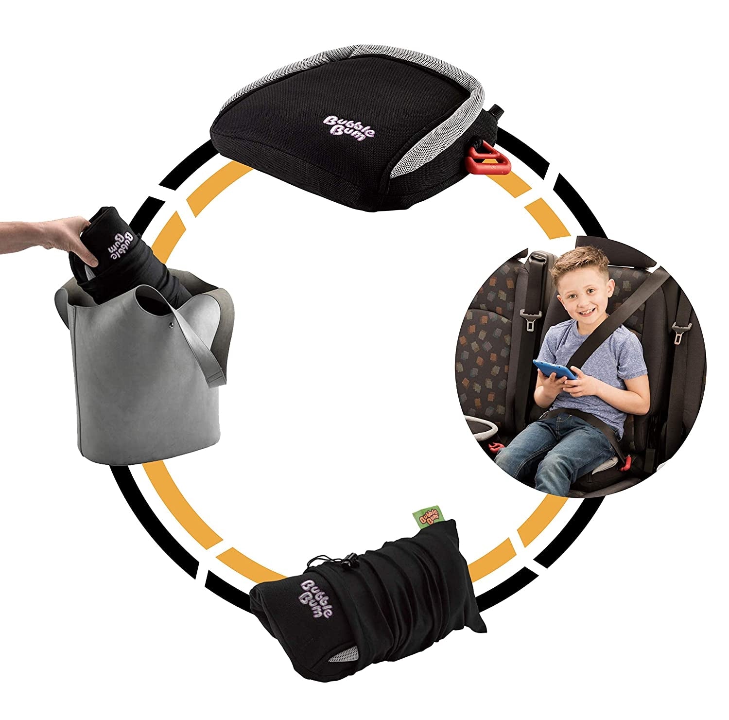 BubbleBum Inflatable Booster Seat (2 Designs) - Pupsik Singapore