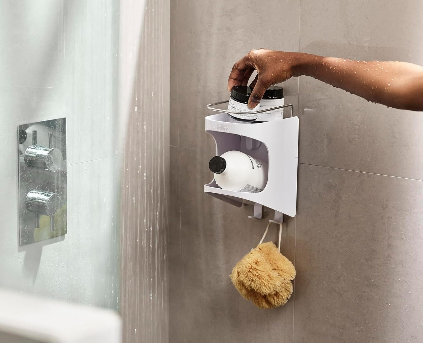 Joseph Joseph Capsule 2-tier Shower Shelf - White