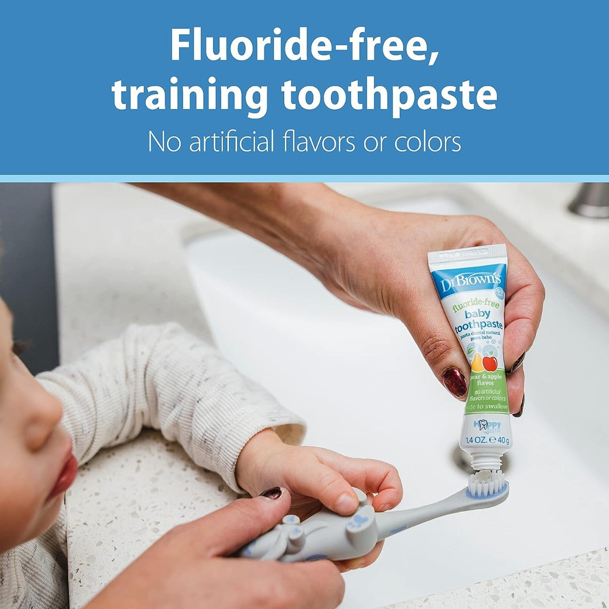 Dr. Brown's Natural Baby Toothpaste (40g) - exp 07/27