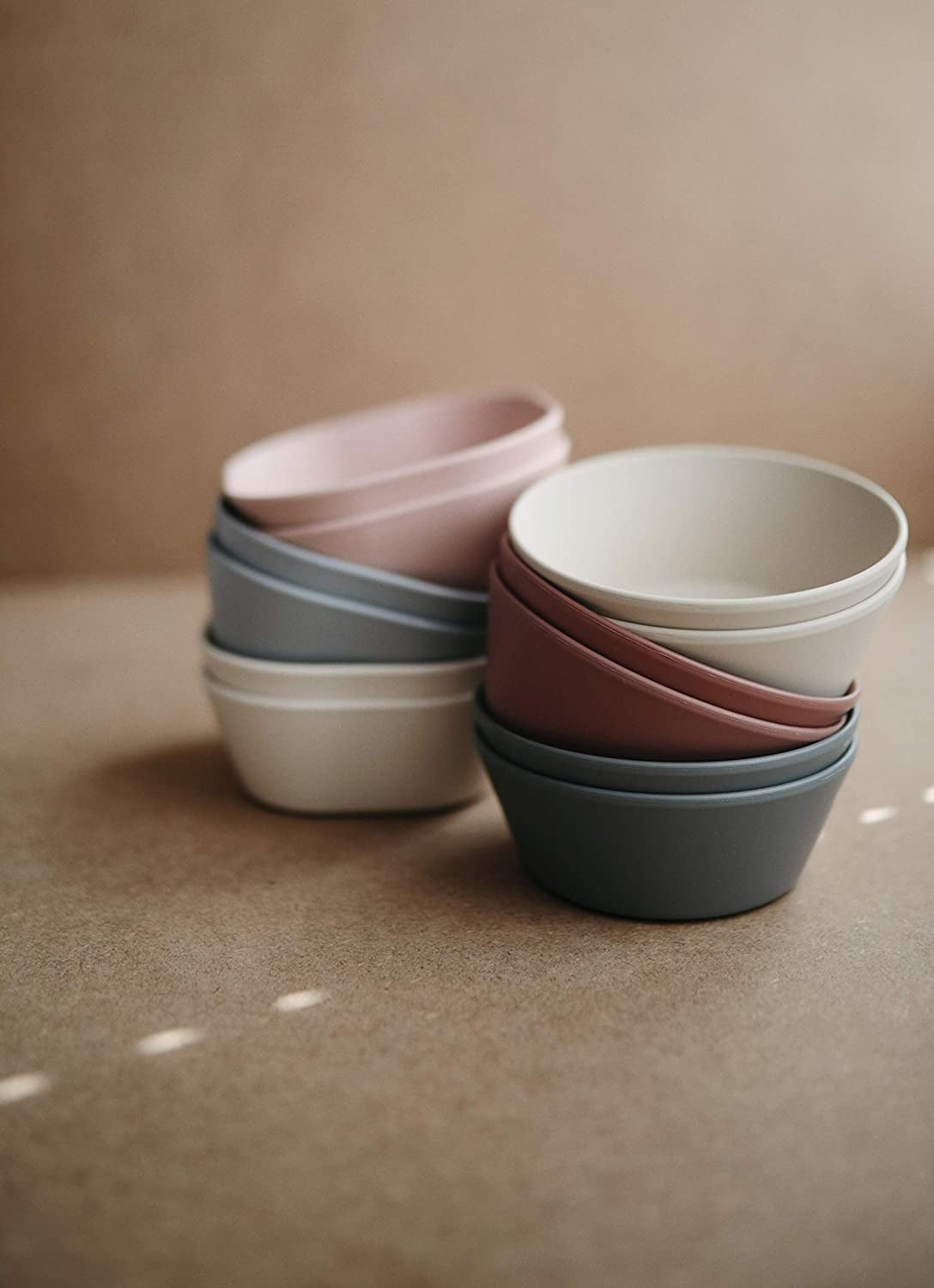 Mushie Square Dinnerware Bowls, 2 pcs (4 Colours)