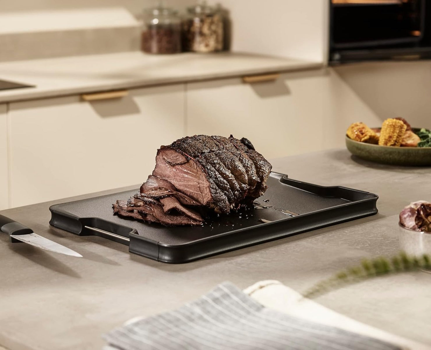 Joseph Joseph Cut&Carve Plus Multi-function Chopping Board, Extra Large (3 Colors) - Pupsik Singapore