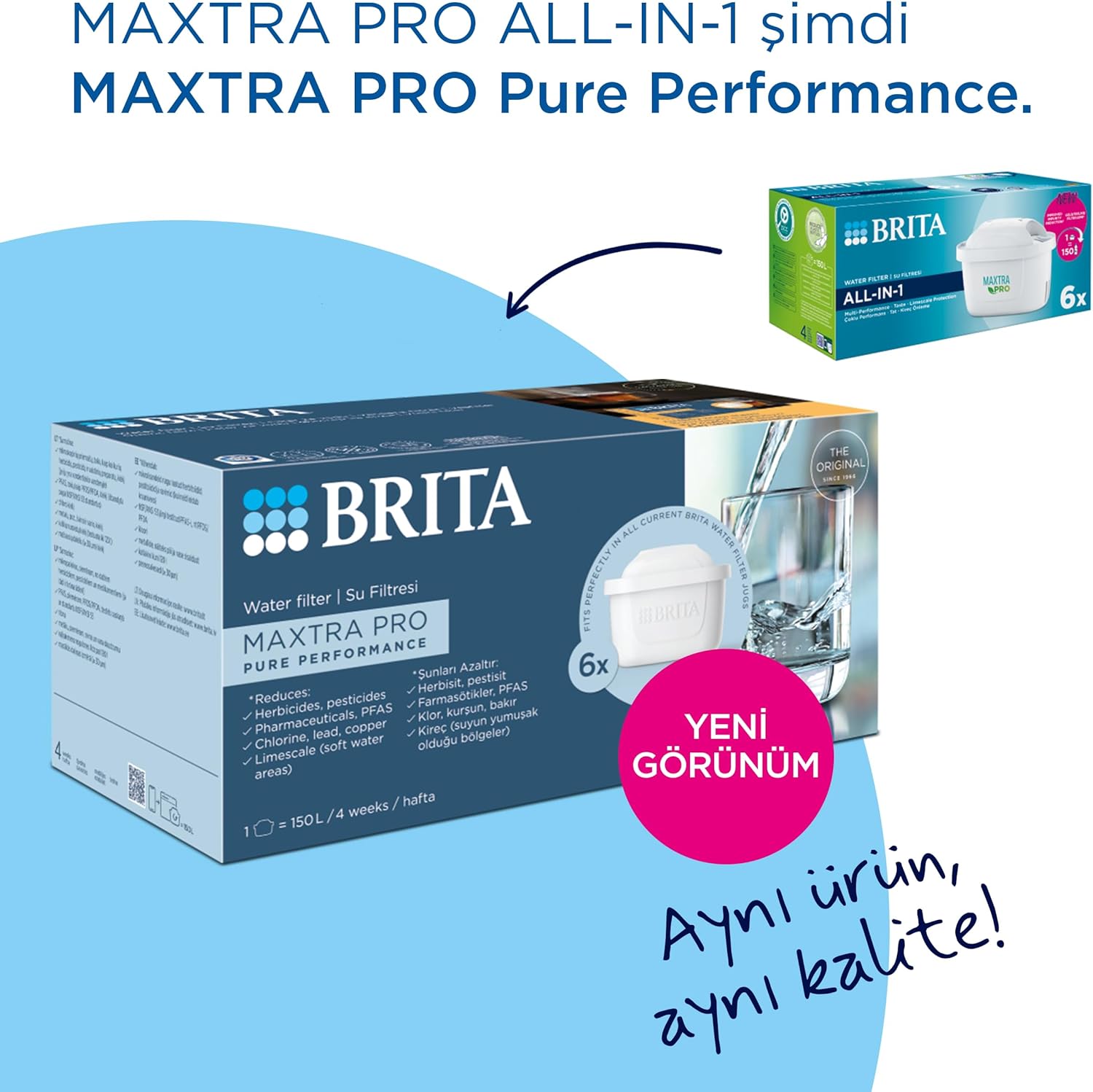 Brita Maxtra PRO Replacement Water Filter Cartridges, 6pk - Made in Germany - Pupsik Singapore