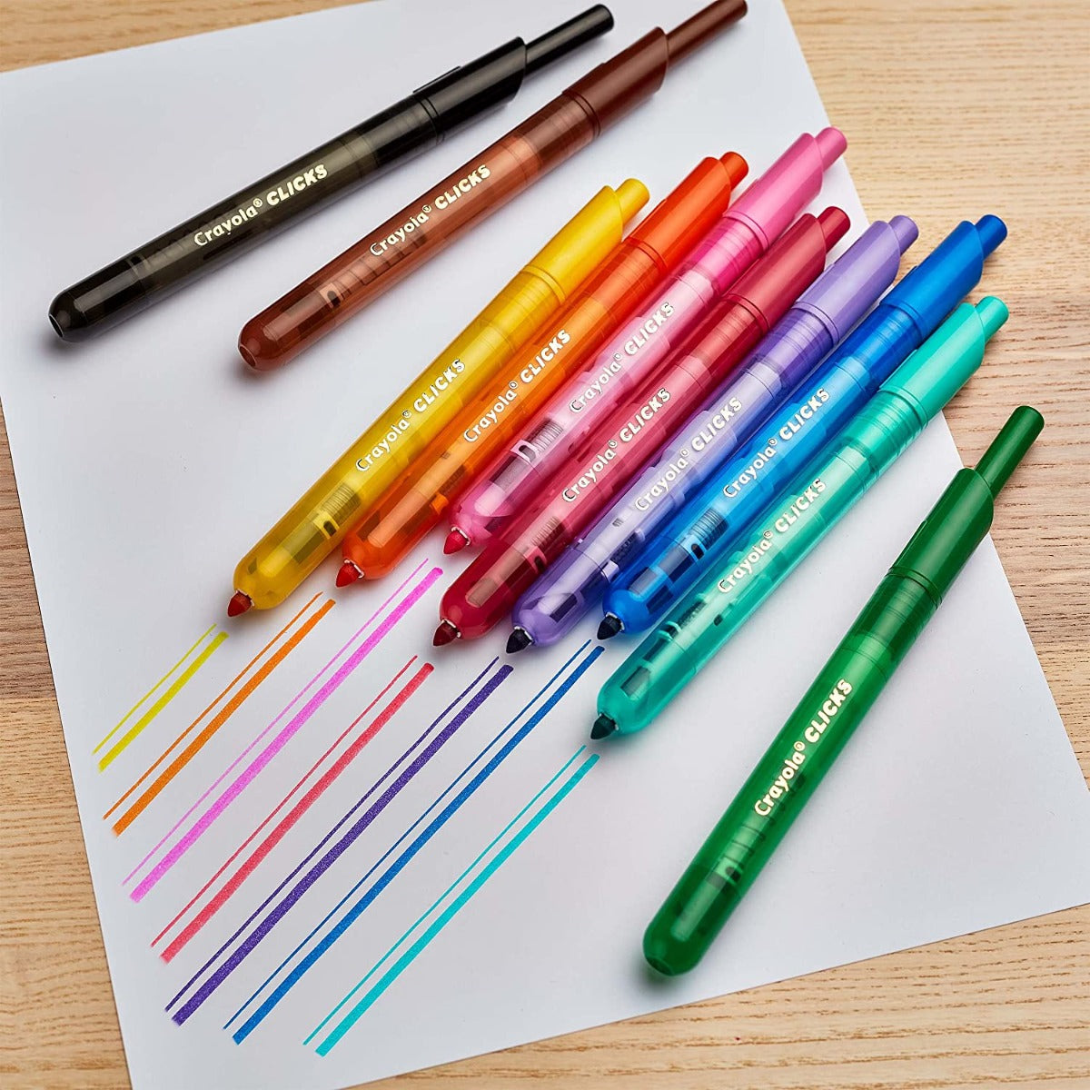 Crayola Clicks Retractable Markers, 10ct