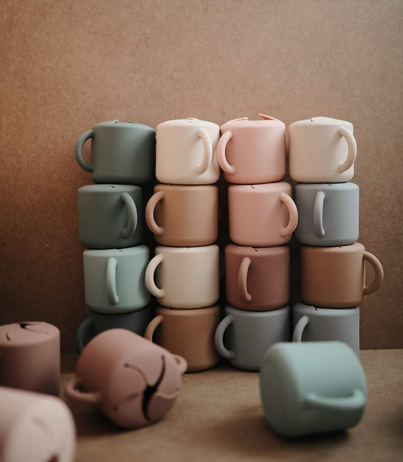 Mushie Silicone Snack Cup (14 Colours) - Pupsik Singapore