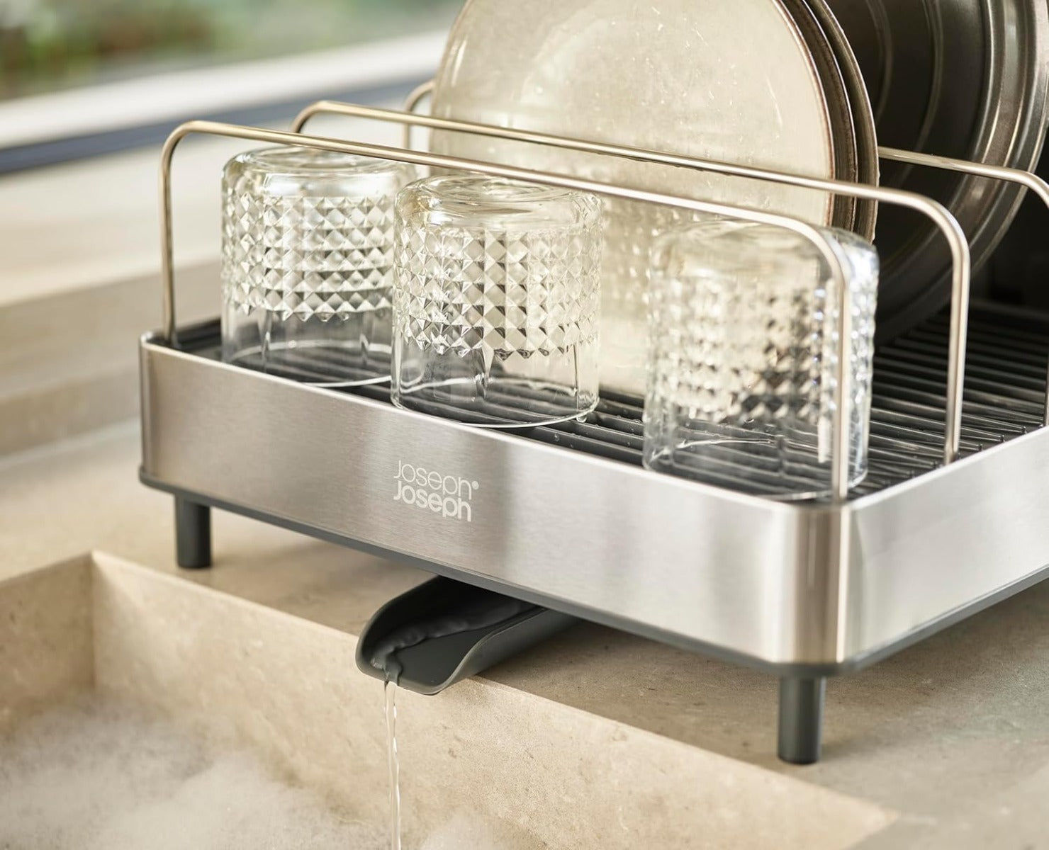 Joseph Joseph Extend™ Max Stainless-steel Expandable Dish Drainer