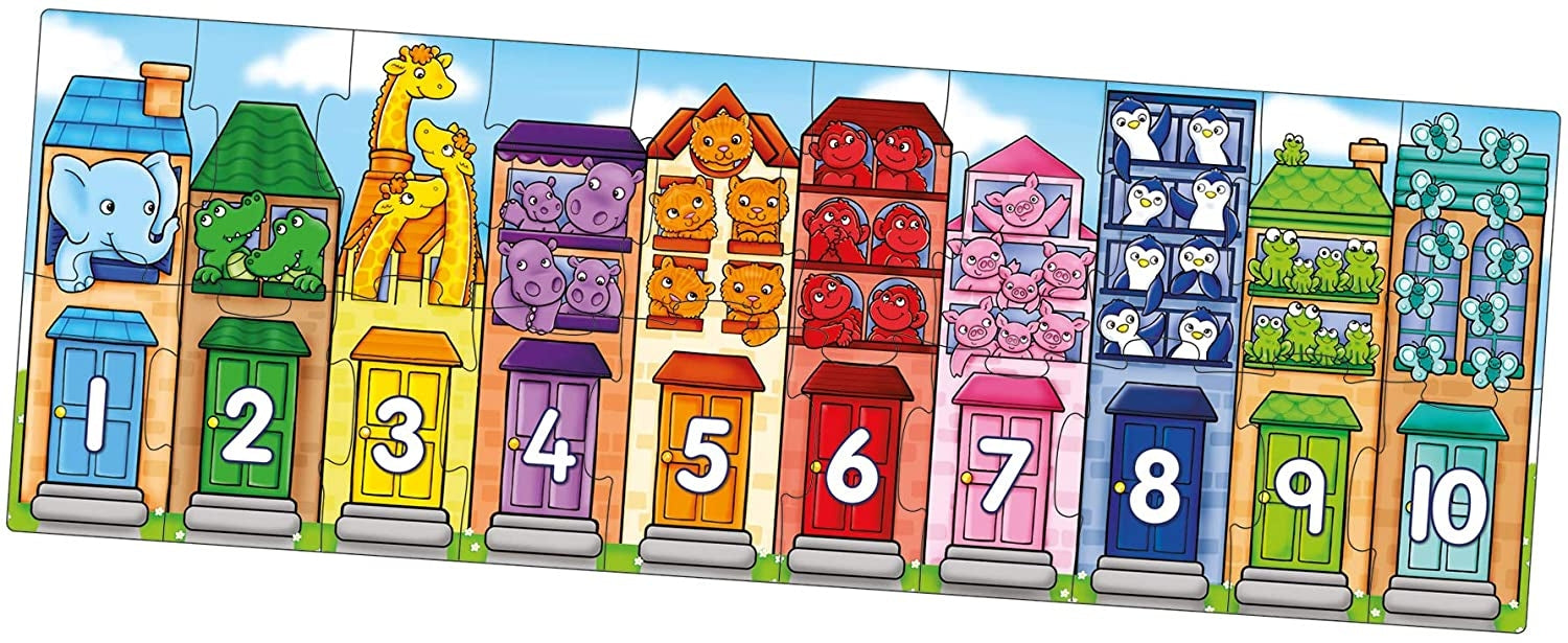 Orchard Toys Number Street Jigsaw Puzzle & Poster