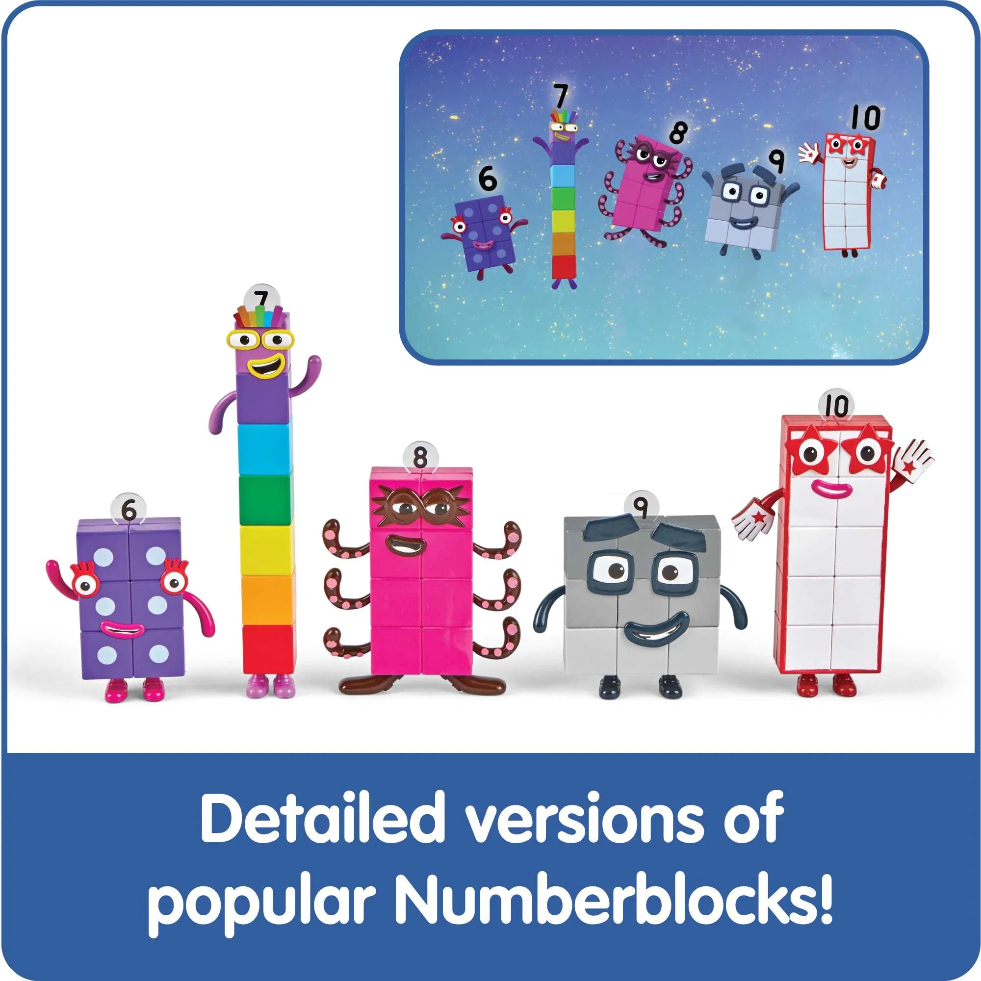 Numberblocks Friends One to Five/Six To Ten Figure Set (2 Types)