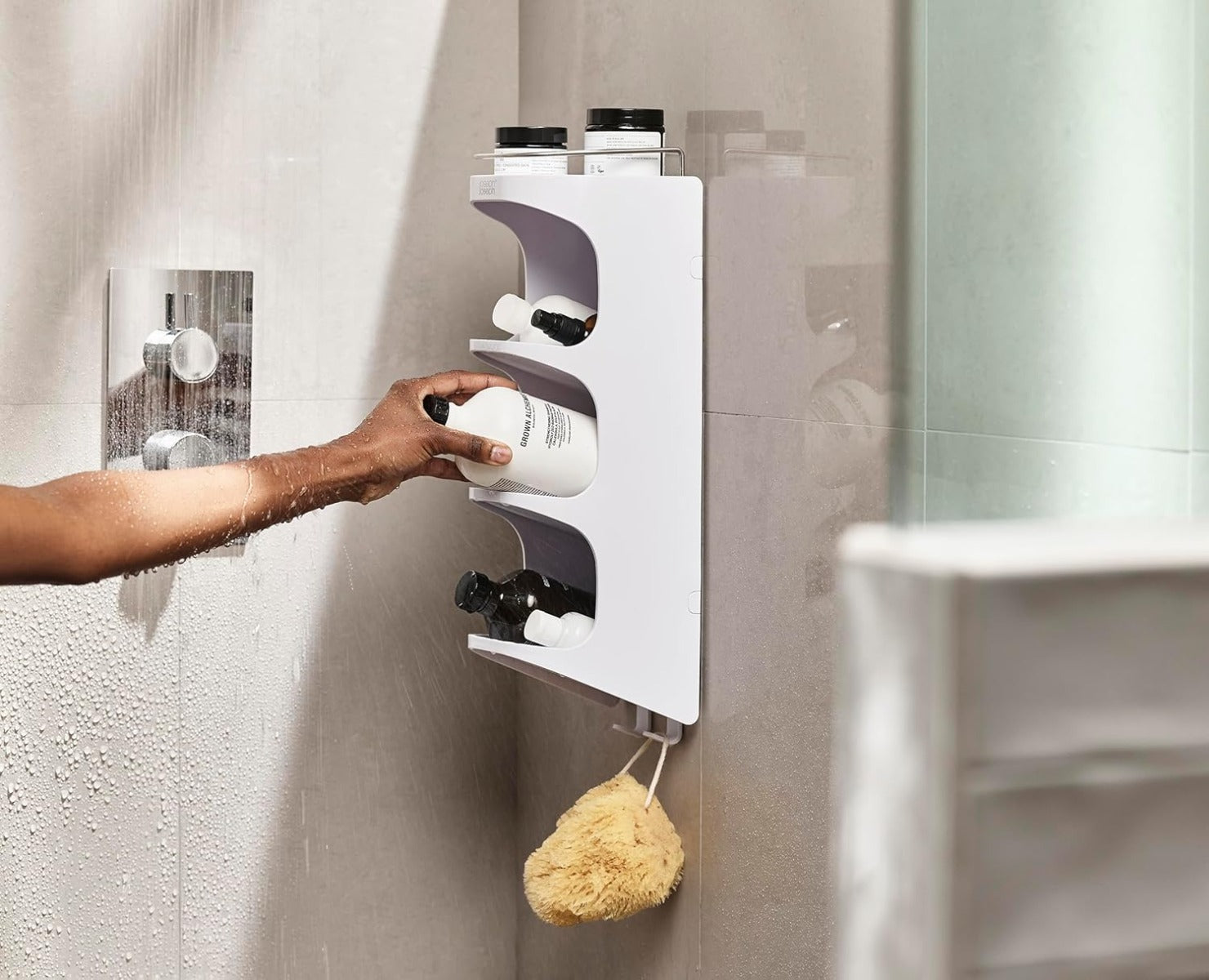 Joseph Joseph Capsule 4-tier Shower Shelf - White
