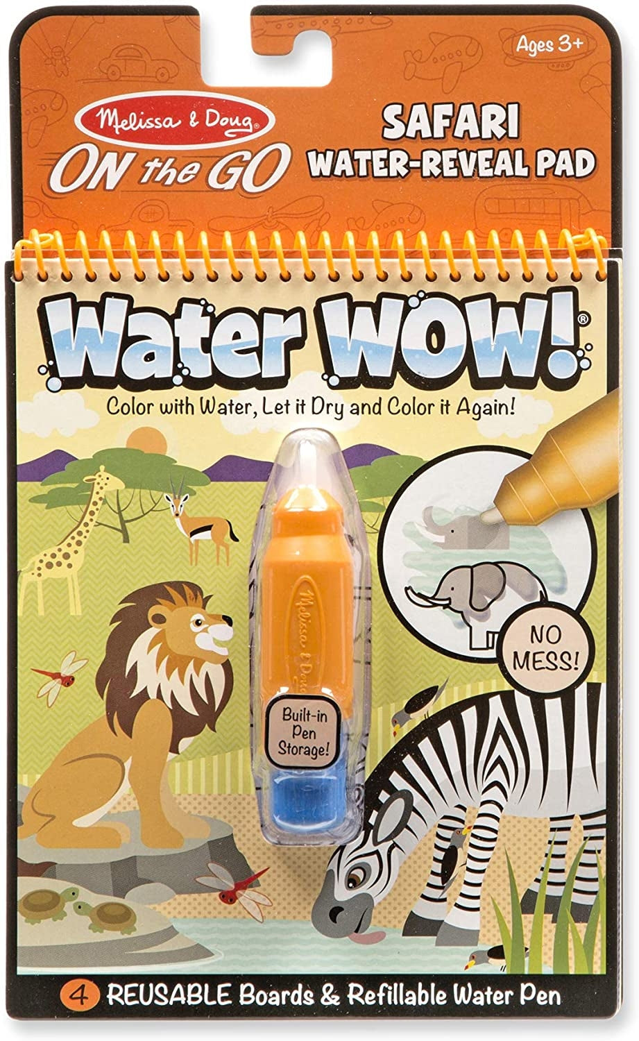 Melissa & Doug Water Wow! Brush Colouring Pad (11 Types)