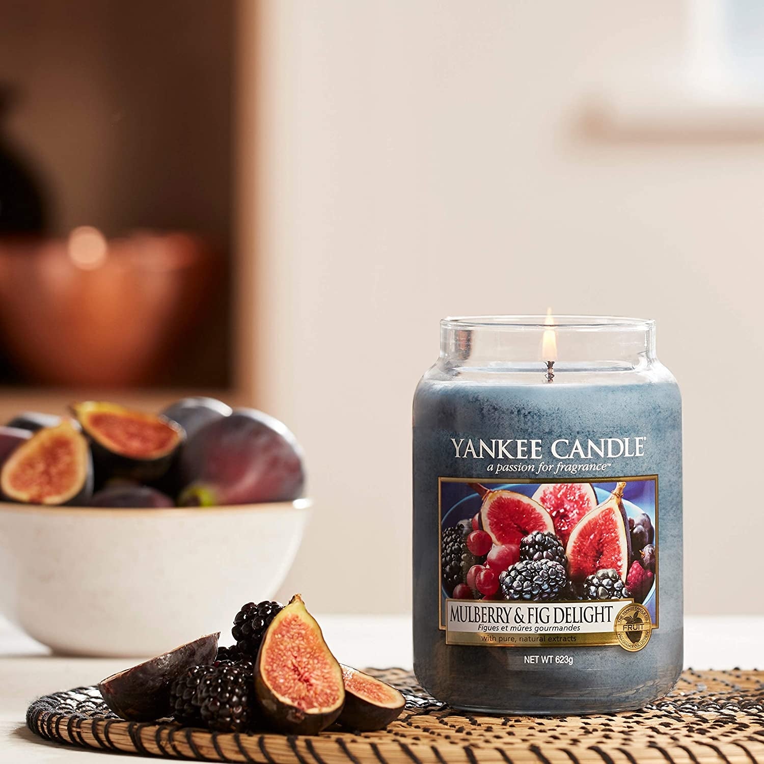 Yankee Candle Large Jar Candle (22oz) - Mulberry & Fig Delight
