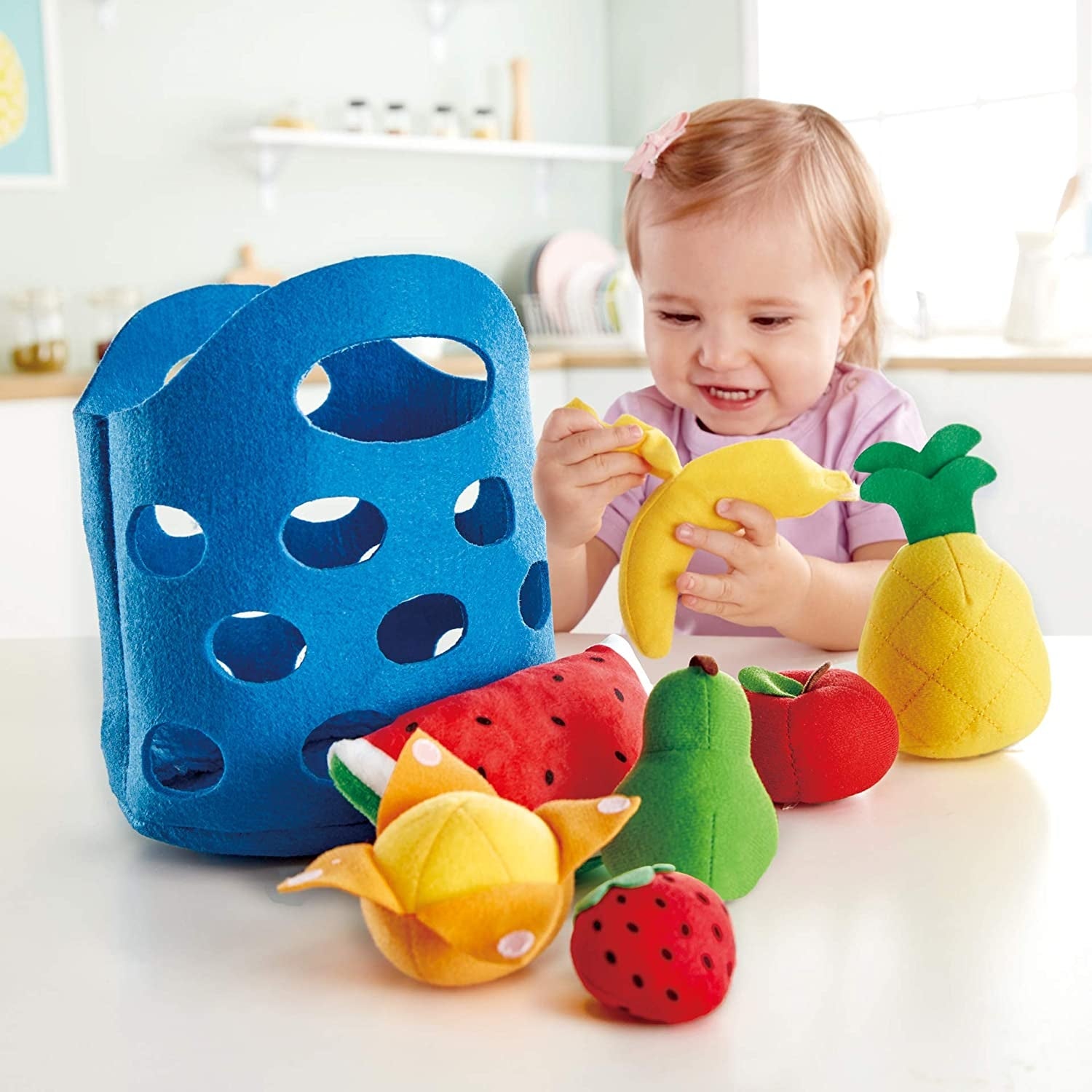 Hape Toddler Fruit Basket Soft Toys