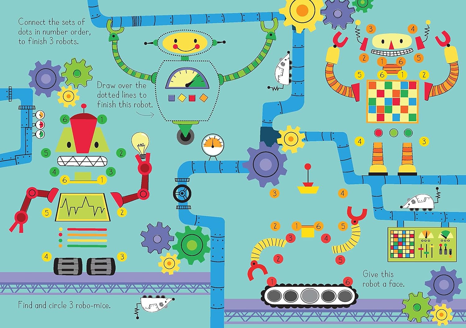 Usborne Little Wipe-Clean Dot-To-Dot Book