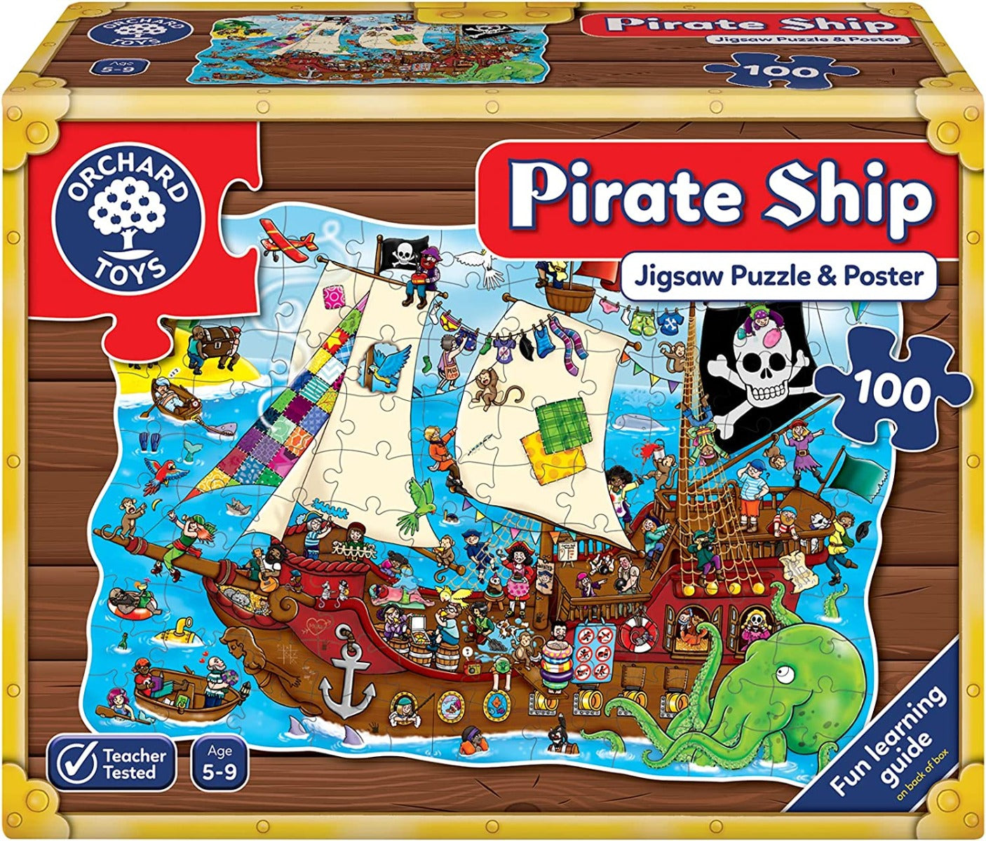 Orchard Toys Pirate Ship Jigsaw Puzzle & Poster