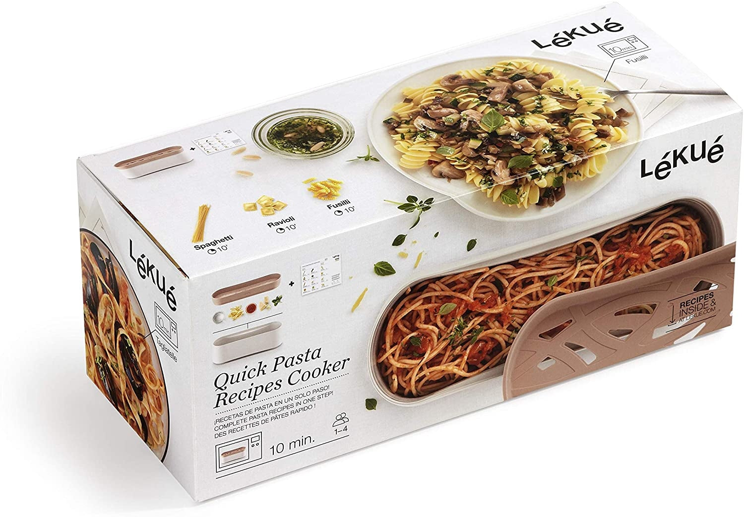 Lekue Quick Pasta Recipes Cooker - Terracotta