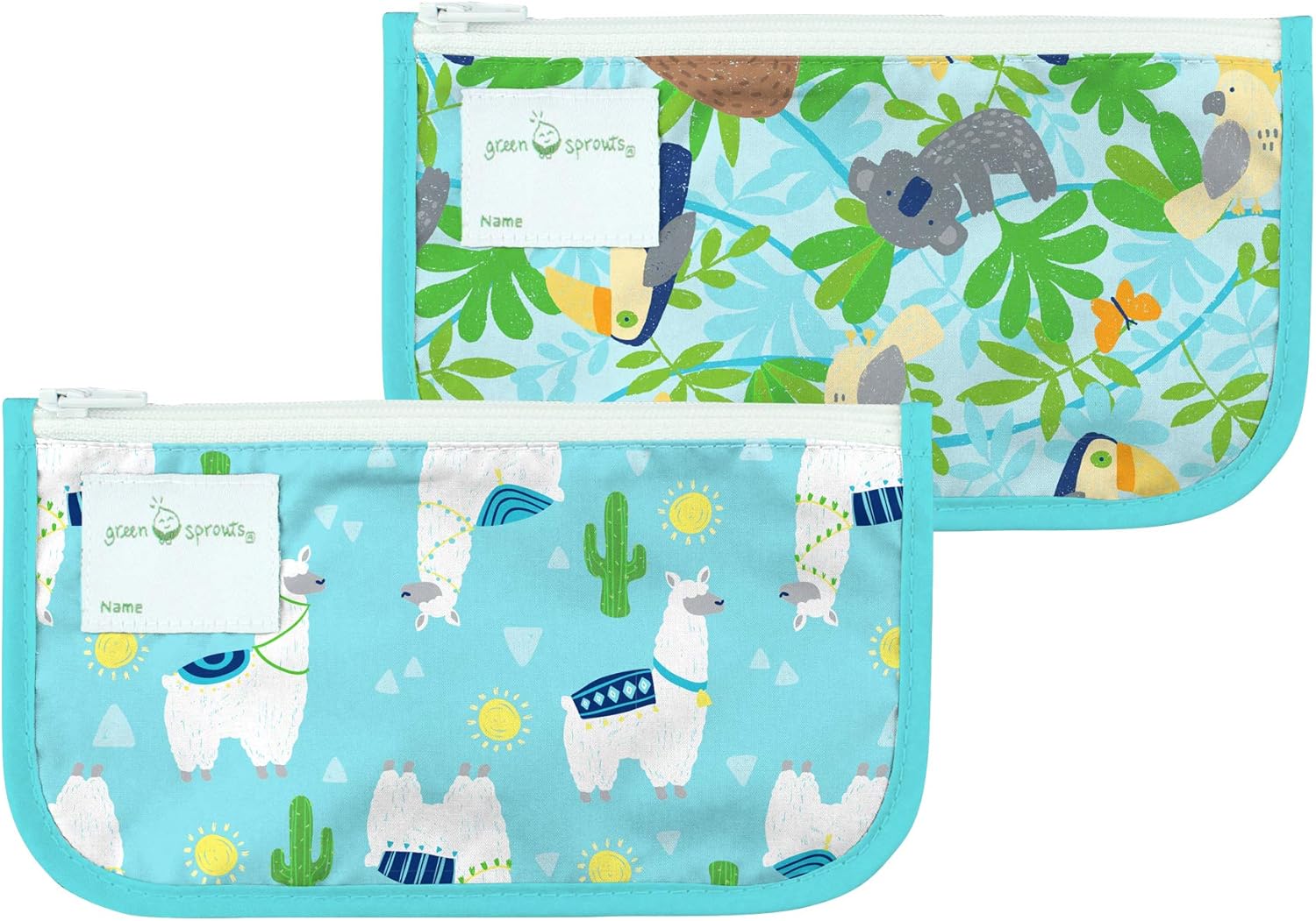 Green Sprouts Reusable Snack Bags, 2pk (6 Designs) - Pupsik Singapore