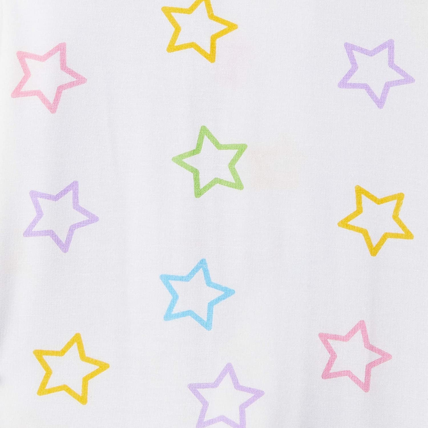 Baa Baa Sheepz Baby Zip Romper - Colourful Star White (4 Sizes)