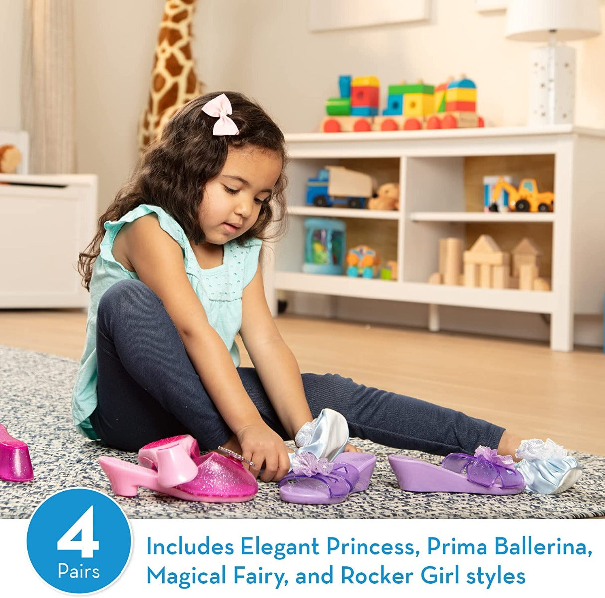 Melissa & Doug Dress Up Shoes Play Set