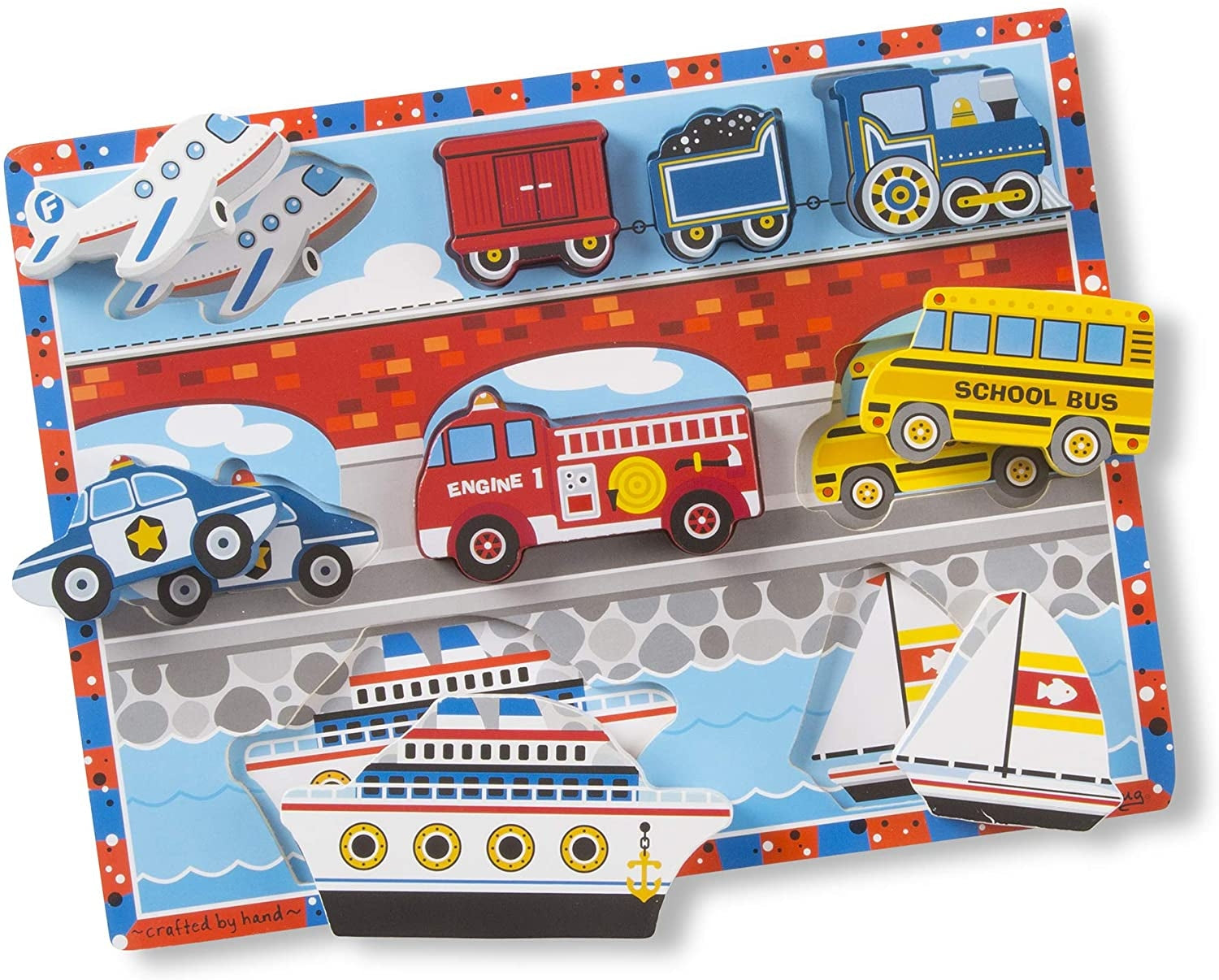 Melissa & Doug Chunky Puzzle - Vehicles