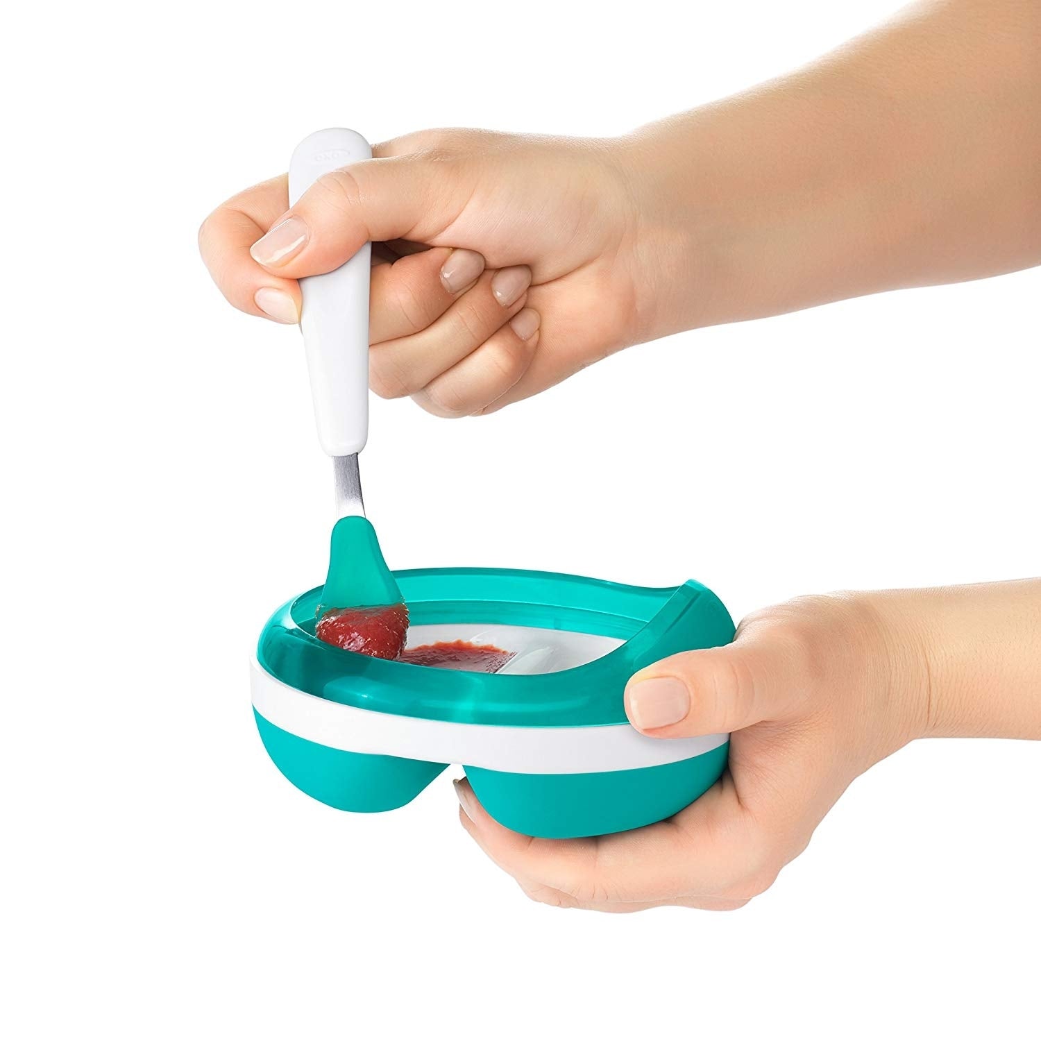 OXO Tot On-the-Go Feeding Spoon (3 Colours) - Pupsik Singapore