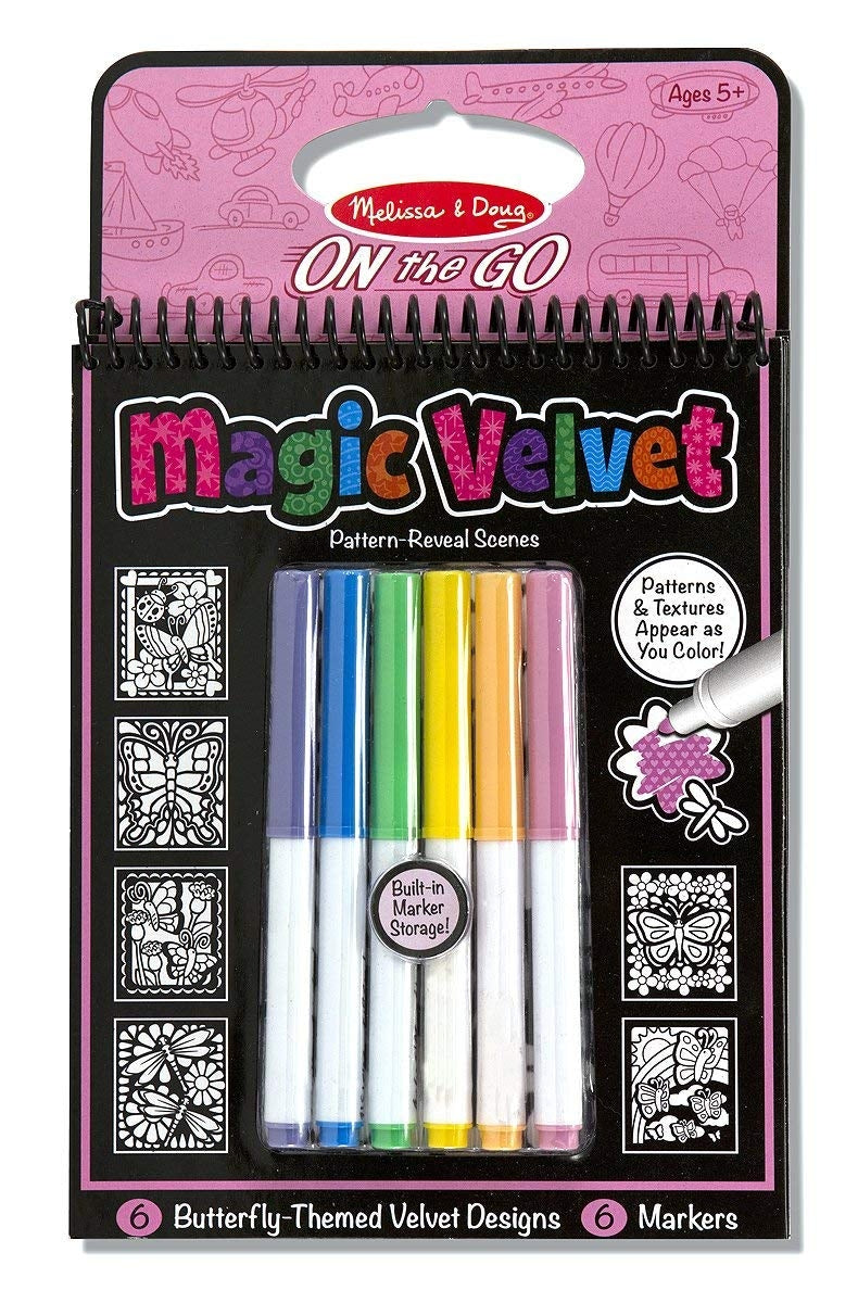 Melissa & Doug On the Go Magic Velvet Travel Activity Kit - Butterfly