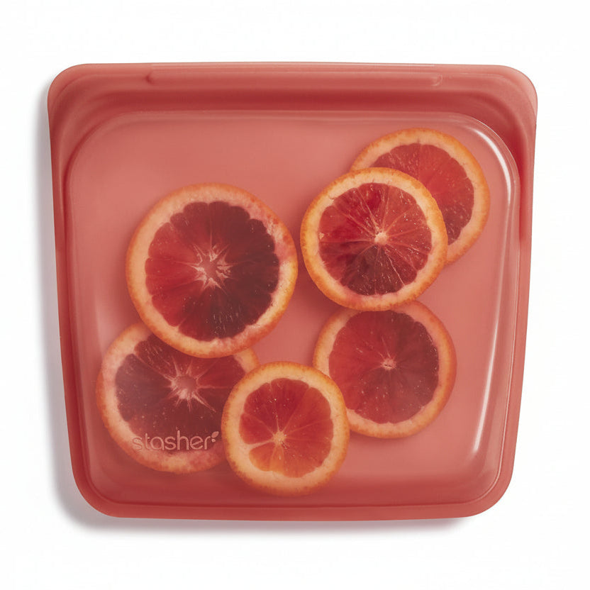 Stasher Reusable Silicone Sandwich Bag, 28 fl oz (13 Designs)