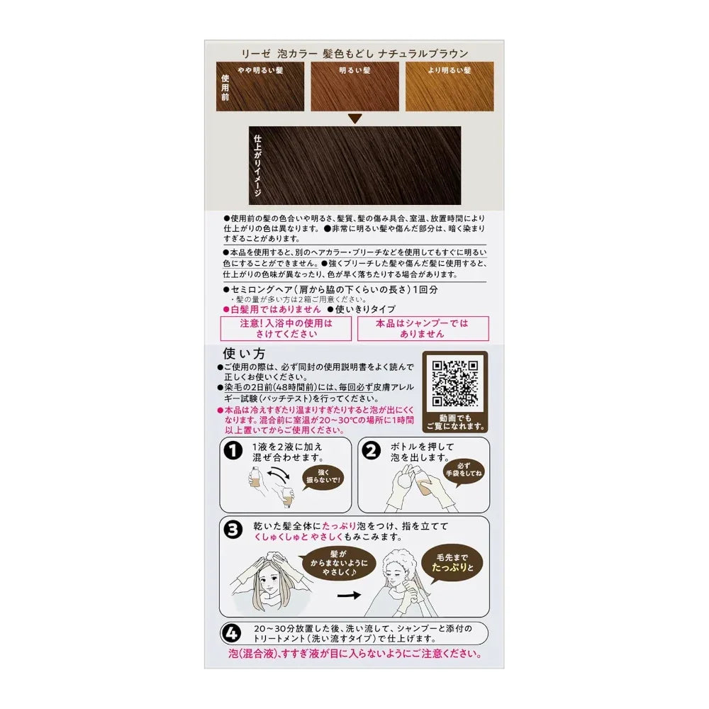 Liese Creamy Bubble Colour Hair Dye (6 Colors) | New Packaging - Pupsik Singapore