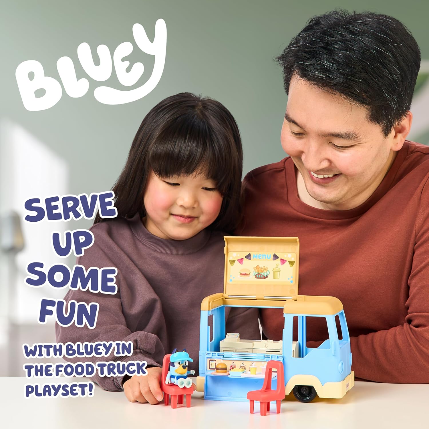Bluey Lets Play Chef Food Truck Toy Vehicle Playset