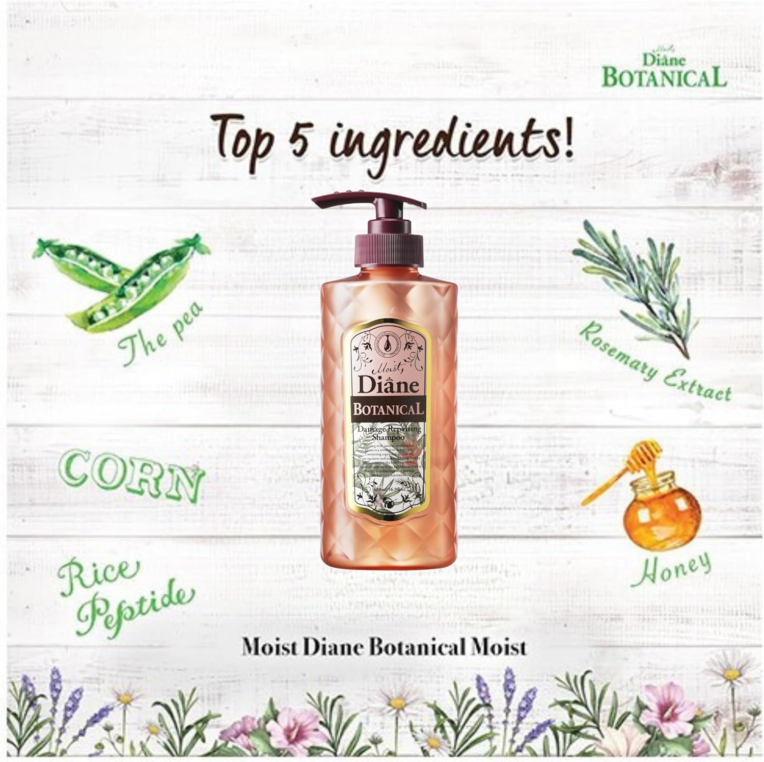 Moist Diane Botanical Damage Repairing Shampoo (480ml)