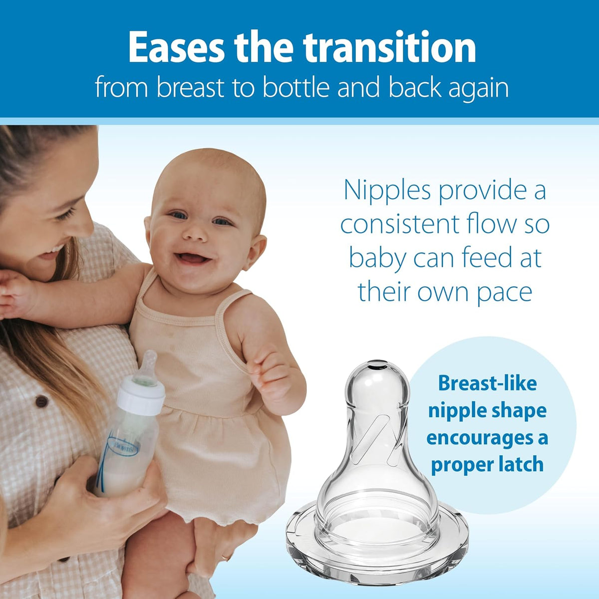 Dr. Brown's Options+ Narrow-Neck PP Bottle Gift Set (Pink/Blue)