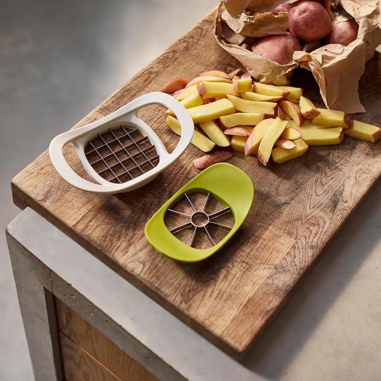 Joseph Joseph Nest Press 2-in-1 Fruit & Vegetable Cutter | Corer & Chipper - Pupsik Singapore