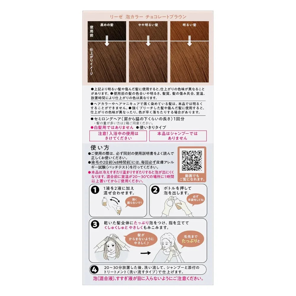 Liese Creamy Bubble Colour Hair Dye (6 Colors) | New Packaging - Pupsik Singapore