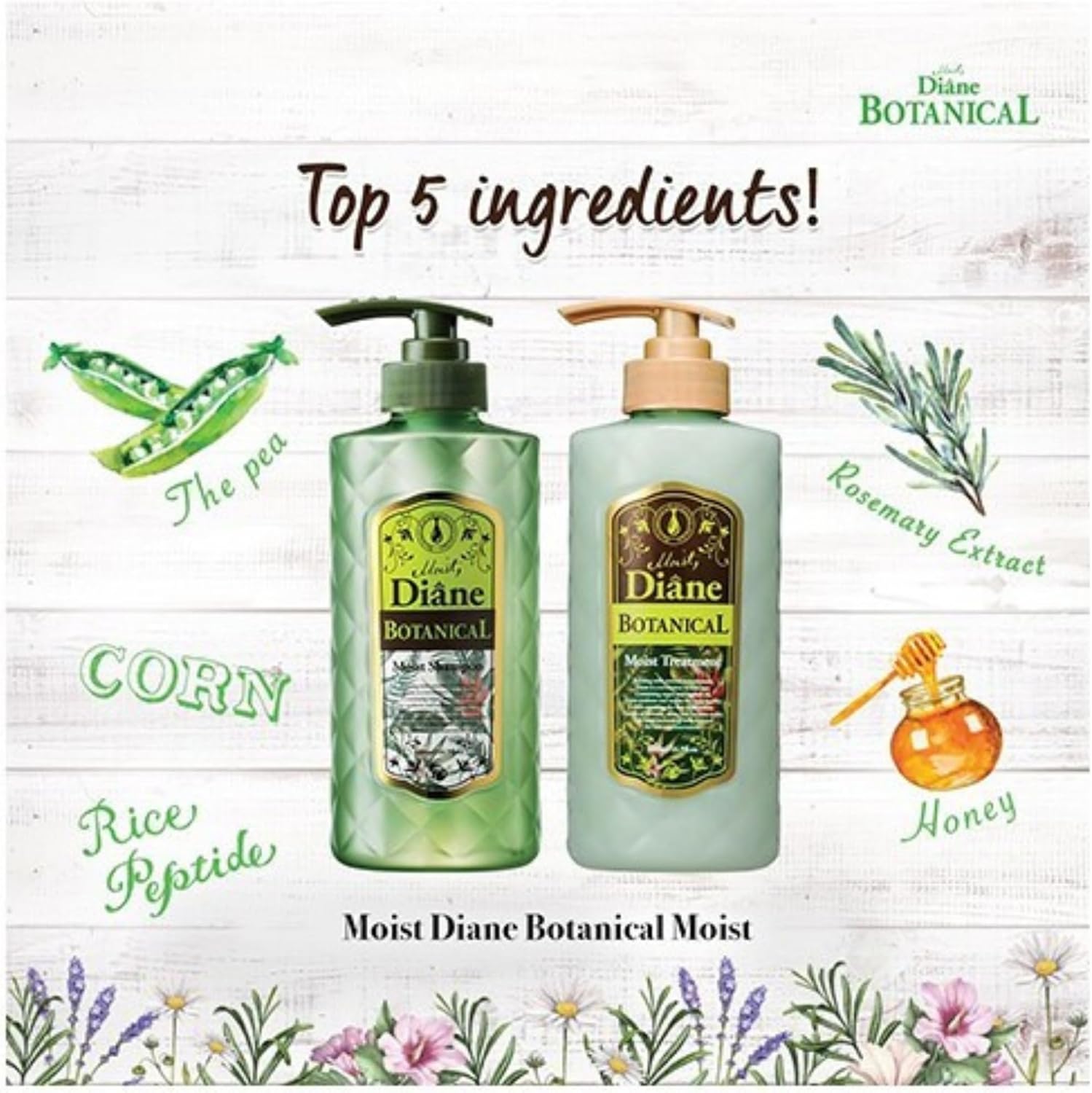 Moist Diane Botanical Moist Shampoo (480ml)