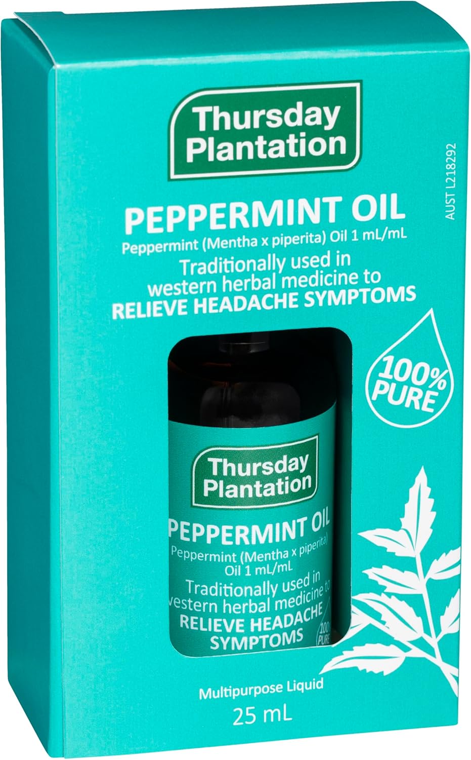 Thursday Plantation 100% Pure Peppermint Oil, 25ml (Exp 11/29)