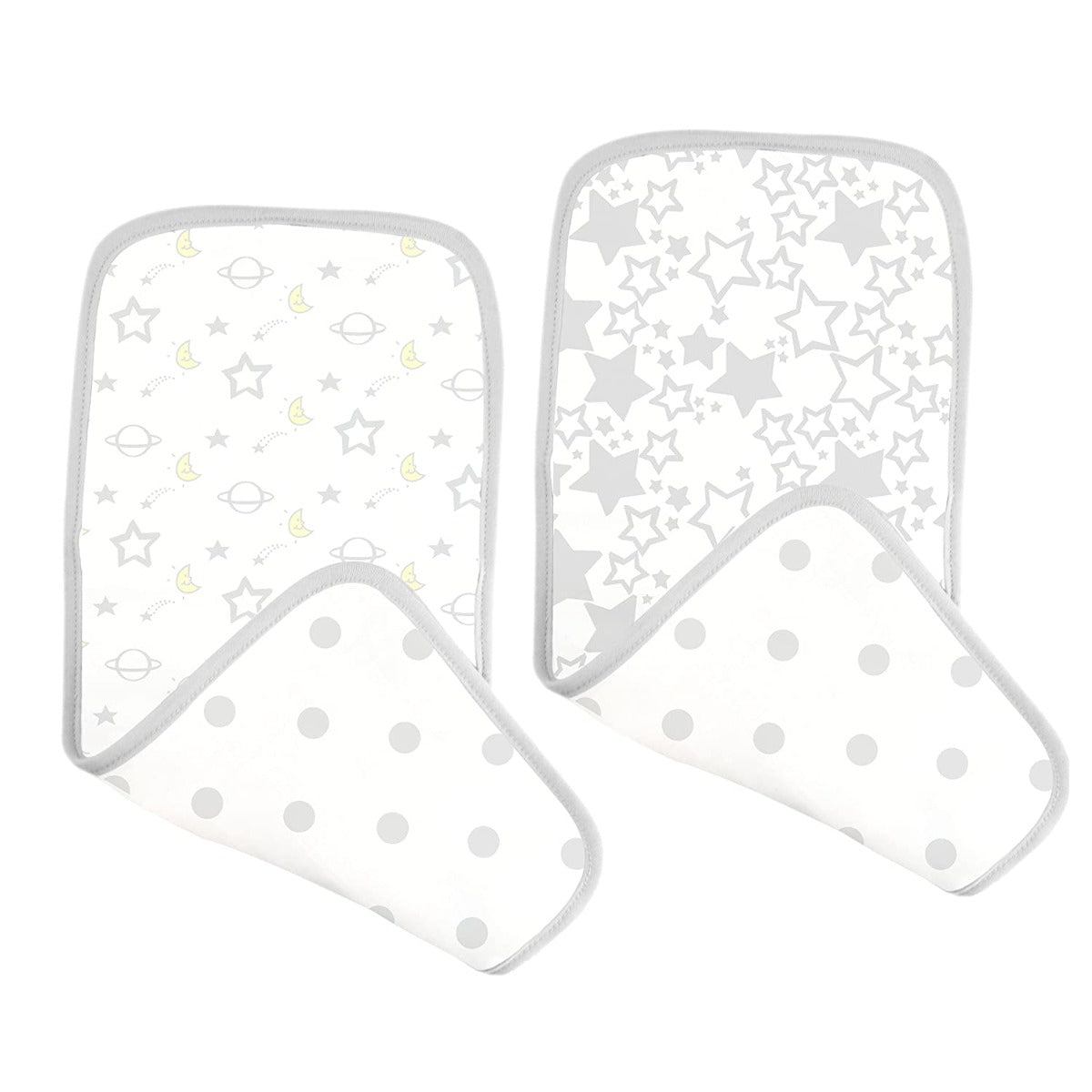 SwaddleDesigns Muslin Baby Burpies, 2pk (5 Designs)