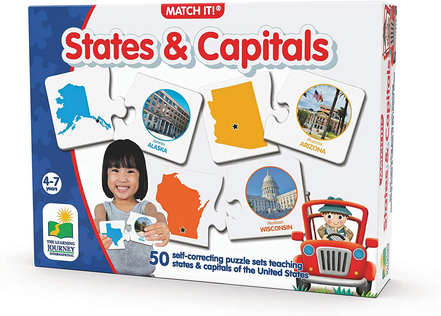 The Learning Journey Match It! States and Capitals