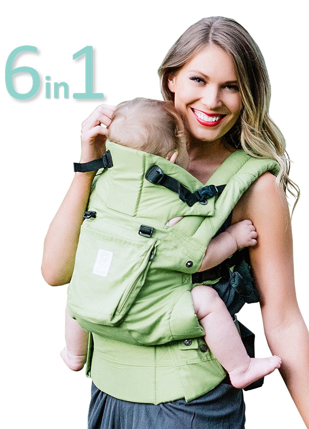 Lillebaby 6-in-1 Complete Organic Baby Carrier - Green Meadow