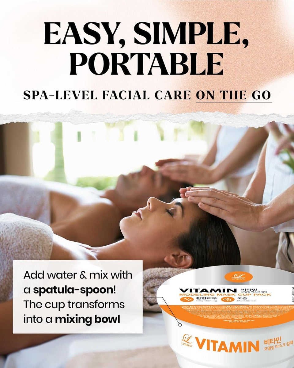 Lindsay Modeling Mask Cup Pack, 28g - Vitamin (Exp 10/27)
