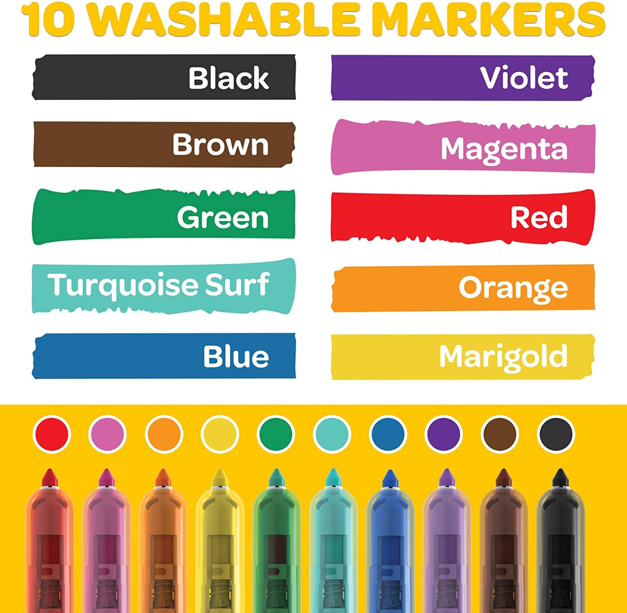 Crayola Clicks Retractable Markers, 10ct