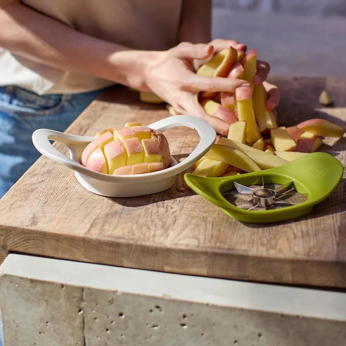 Joseph Joseph Nest Press 2-in-1 Fruit & Vegetable Cutter | Corer & Chipper - Pupsik Singapore