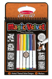 Melissa & Doug On the Go Magic Velvet Travel Activity Kit - Animal