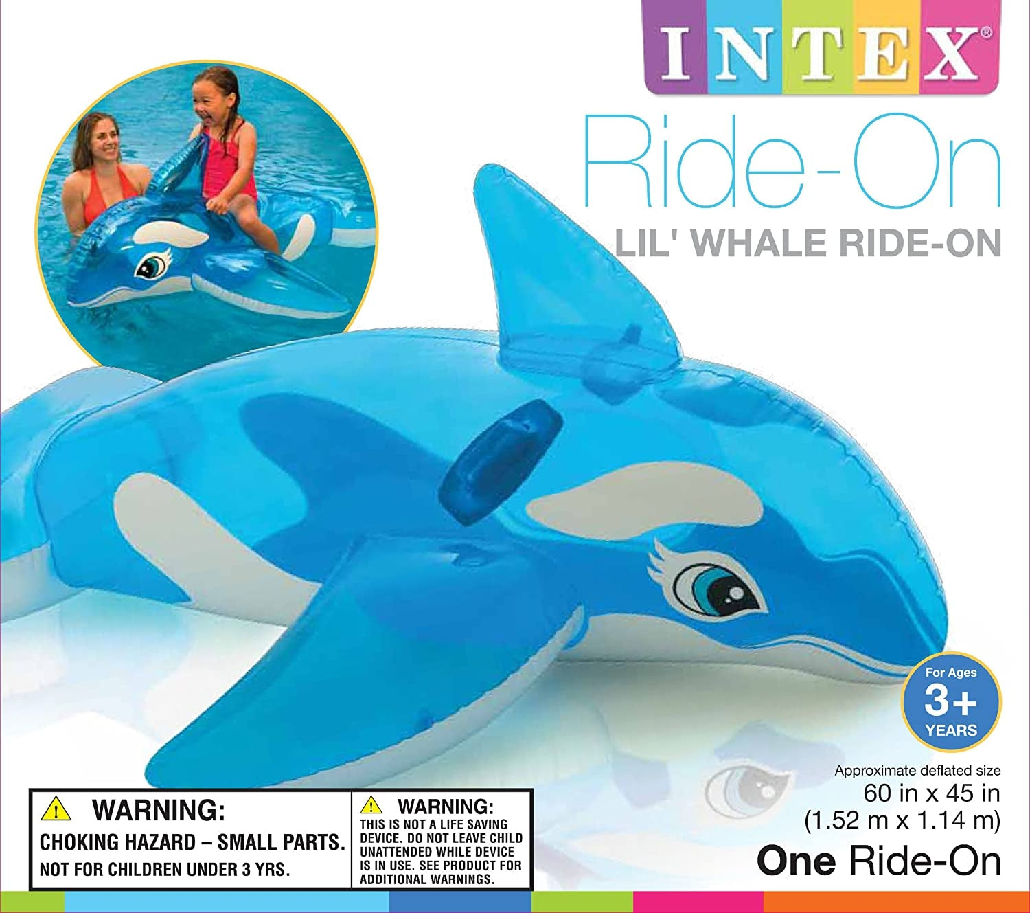 Intex Lil' Blue Whale Ride-on Float