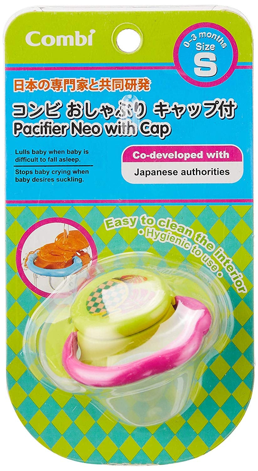 Combi Pacifier Neo with Cap - Green - S (0-3m)