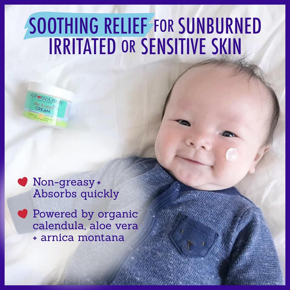 California Baby Aloe & Arnica Cream, 2.9oz (Exp 02/28)