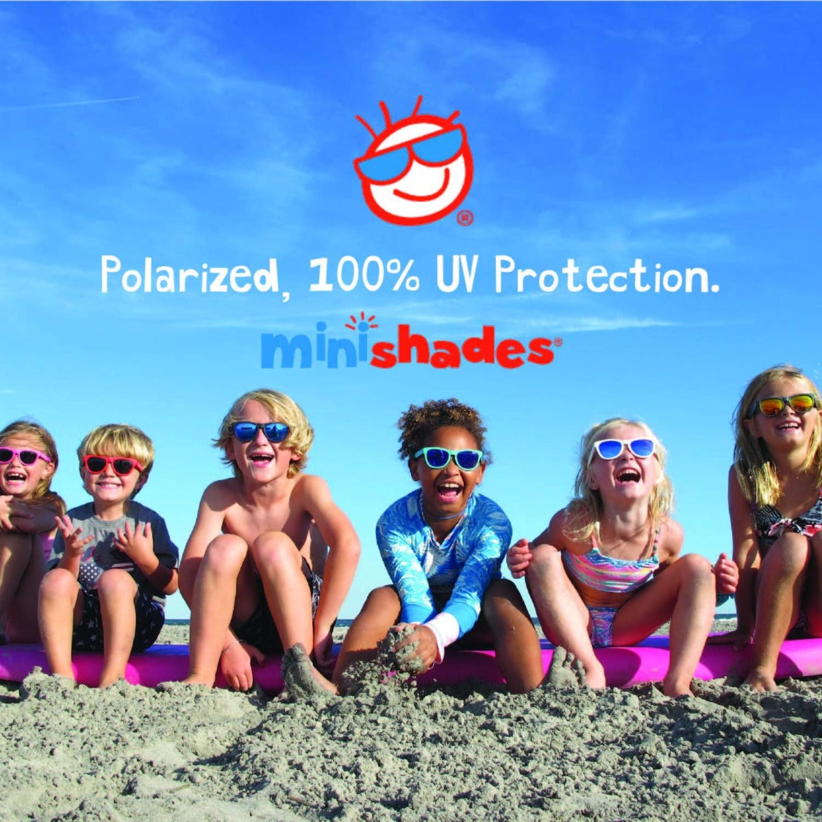 Minishades Polarized Classic Sunglasses, 3-7Y (7 Colors)