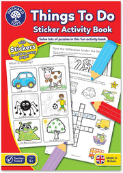 Orchard Toys More Things To Do Sticker Colouring Book