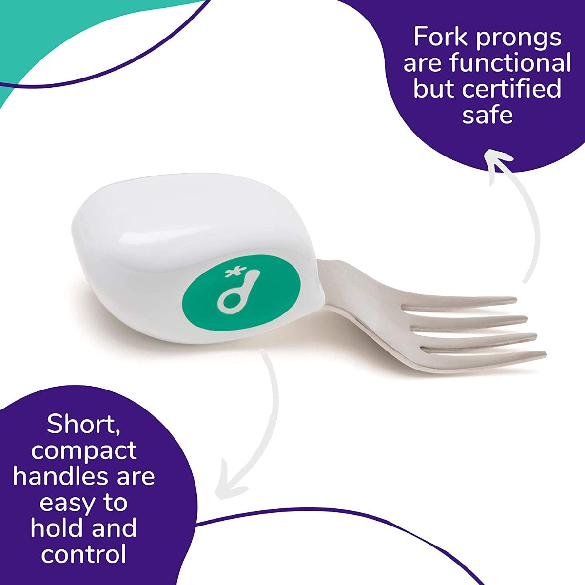 Doddl Baby Fork & Spoon Set (12m+) - 3 Colors - Pupsik Singapore