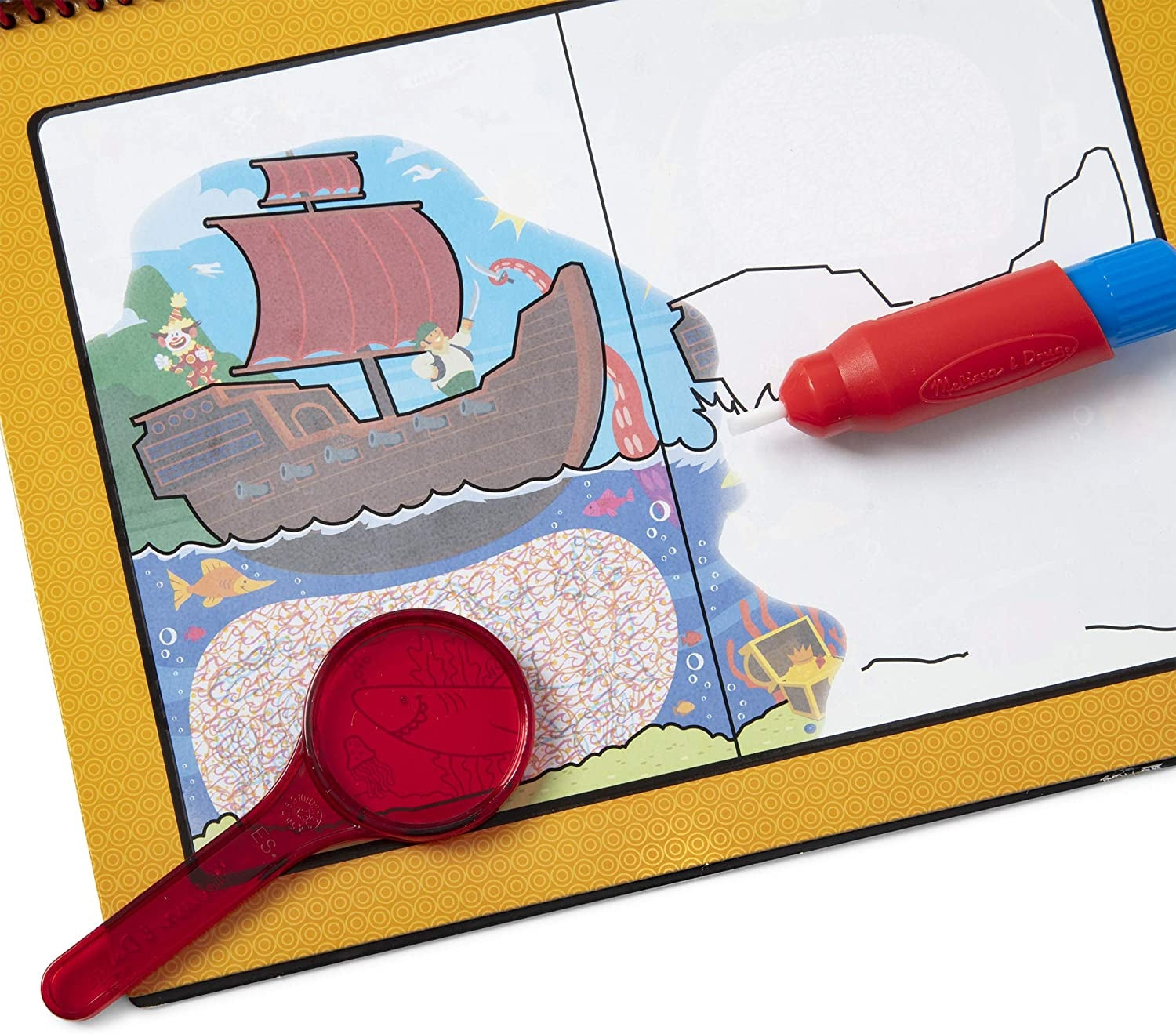 Melissa & Doug Water Wow! Reusable Water-Reveal Deluxe Activity Pad – Adventure