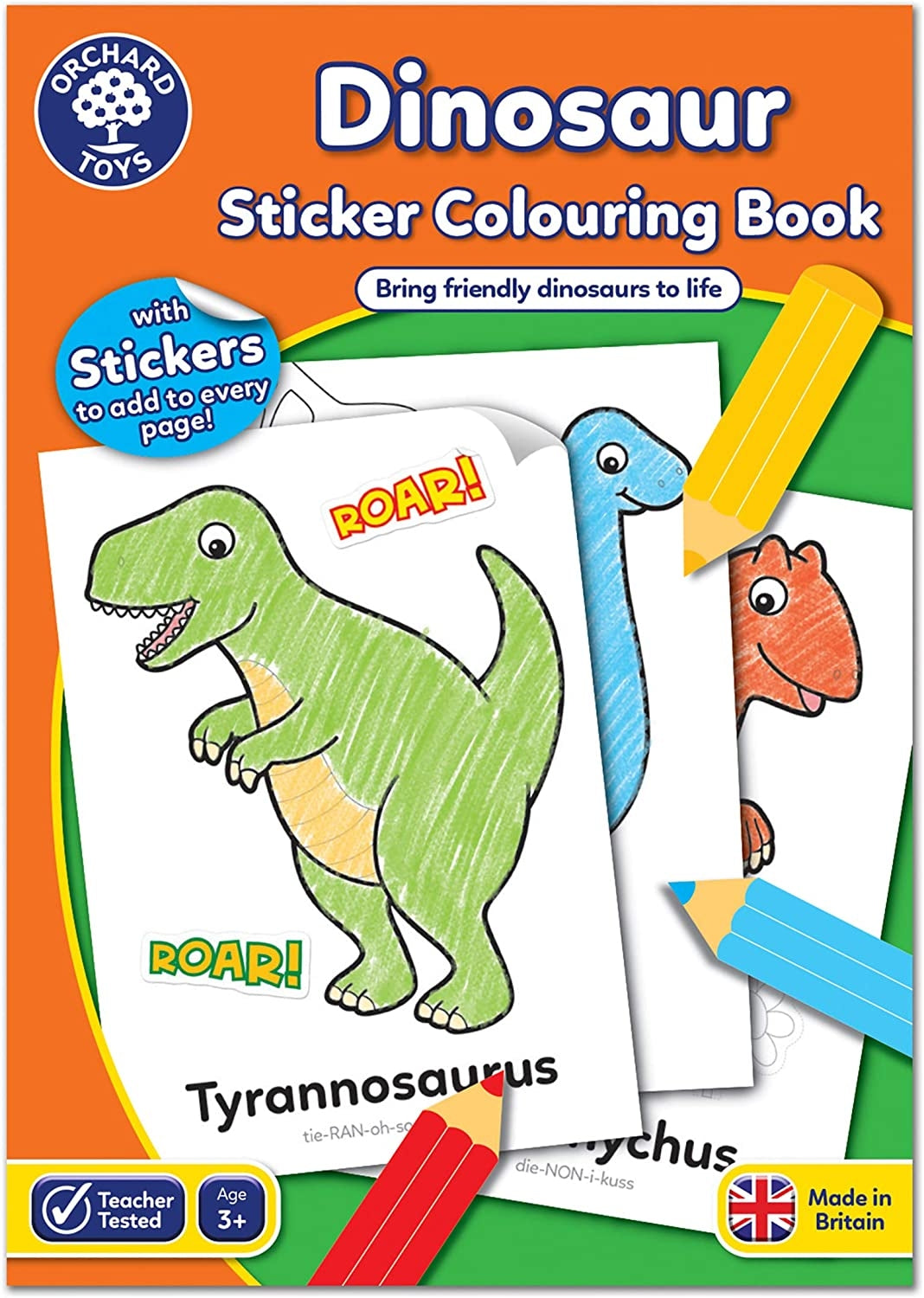 Orchard Toys Sticker Colouring Book Series (4 Titles) - Pupsik Singapore
